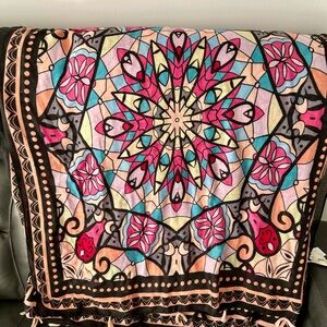Vibrant Mandala Pattern Scarf